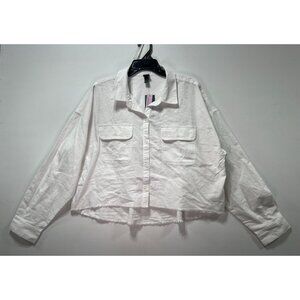 Wild Fable - Women's Long Sleeve Shirt - White - Extra Large